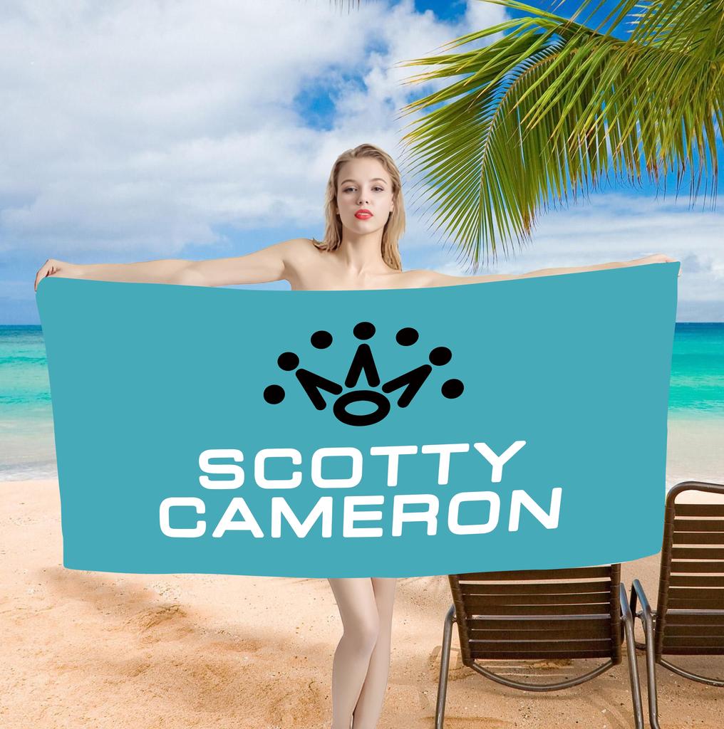 Beach Towel S-Scotty C-Cameron Printed Towel White thread One Piece Anime Bath Towel 75x150cm Bathroom Shower Washcloth Home