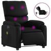 VidaXL Electric Reclining Massage Armchair Black Faux Leather 3204879