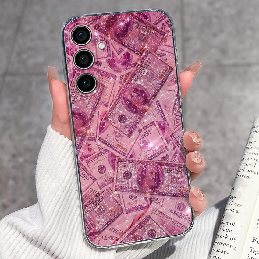 

Чехлы для телефонов Samsung S25 S24 S23 S21 FE Ultra Plus с милыми узорами черных кошек, прозрачный ТПУ, противоударный защитный чехол для корпуса мобильного телефона Samsung Samsung S25 FE 5G