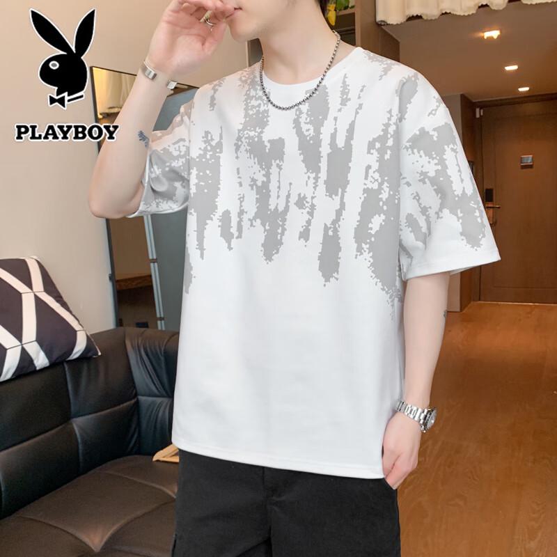 PLAYBOY Men s Loose Fit Short Sleeve T-Shirt 6XL