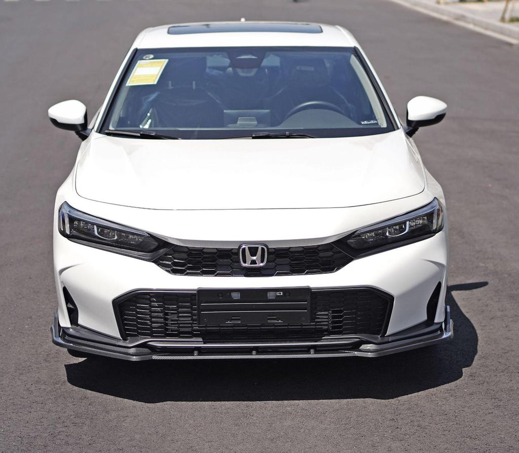 2025 Civic 11.5 Gen Front Splitter: Easy, No-Drill Install for Non-Destructive Front Lip & Body Kit Upgrade.