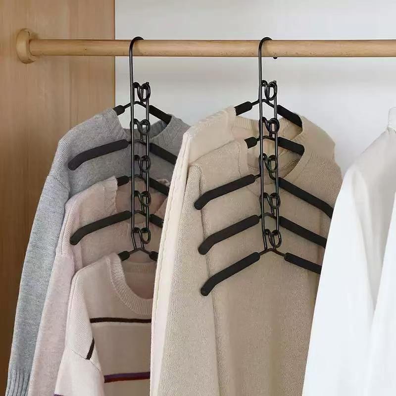 Magic Multi-layer Non-slip Clothes Hanger Rack for Wardrobes