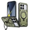 For Xiaomi POCO F8 Ultra F8 Pro Case Military Drop-proof Hard PC+TPU 360° Adjustable Ring Back Stand Cover for Poco F 8 Pro