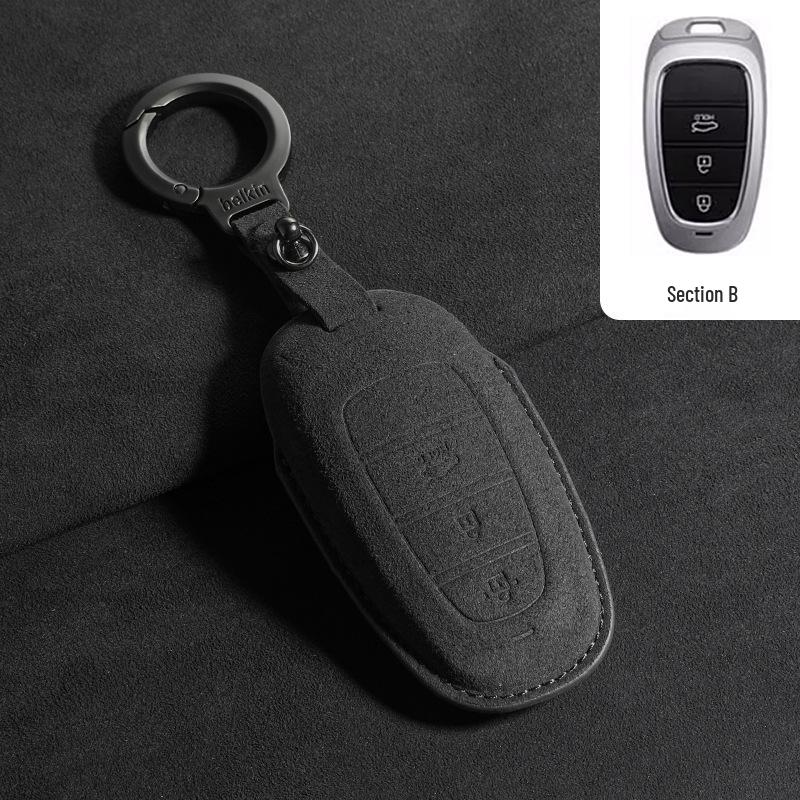 Suede Key Covers for Beijing Hyundai: ix35, MUFASA, Mingtu, Elantra, Yuena, Sonata