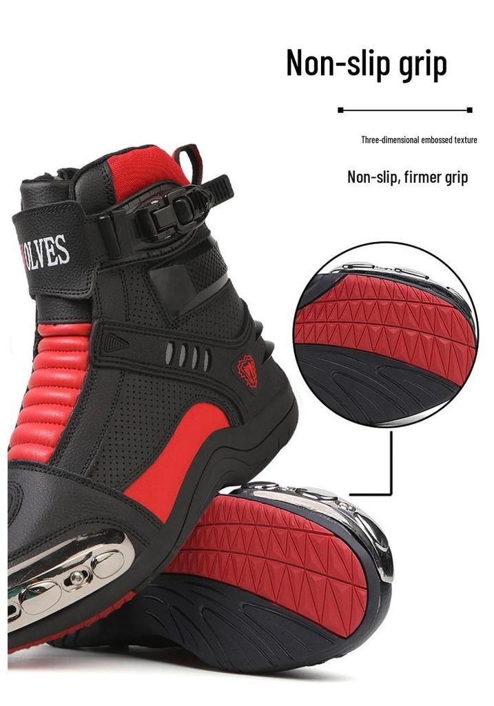 Stivali da Moto da Corsa a Nove Nuclei: Scarpe da equitazione antiscivolo da uomo e da donna per touring e fuoristrada.
