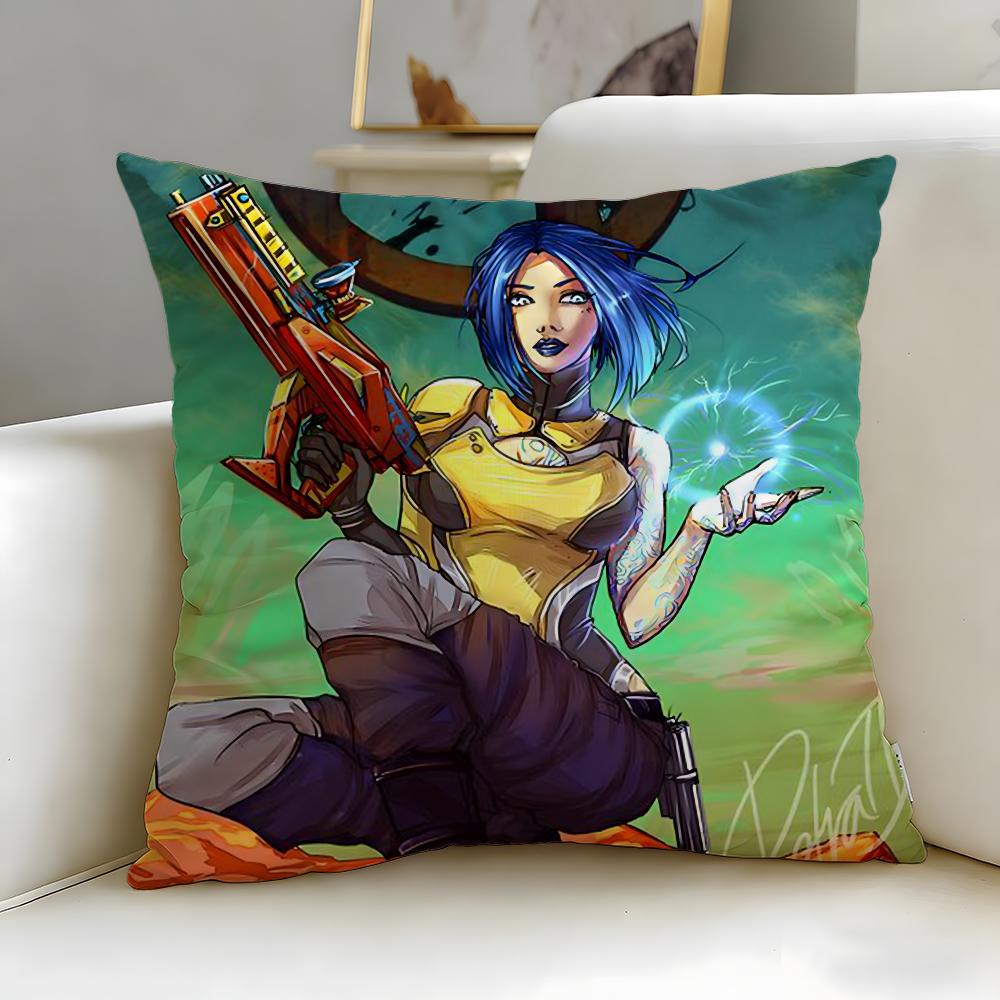 Klassisches Spiel Borderlands Kissenbezug Weich Leicht zu Waschen Kissenhülle Vielseitig für Sofa Bett Reise und Büro