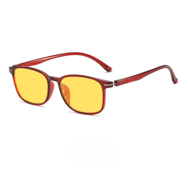 New Anti Blue Light Elliptical Frame Night Vision Myopia Glasses Electronic Product Eye Protection Yellow Night Vision Glasses