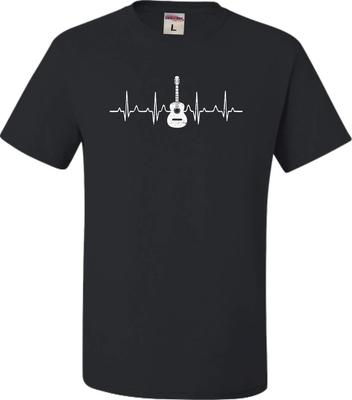 Guitar Heartbeat ECG T-shirt