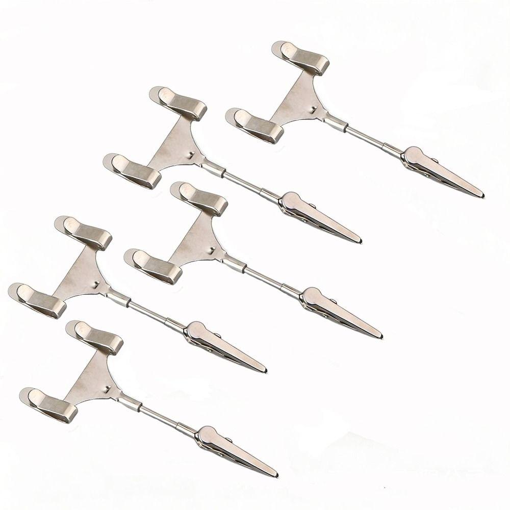 5Pcs Alligator Clasp Sign Holder Display Stand Vertical Price Display Sign Clip Shelf Label Card