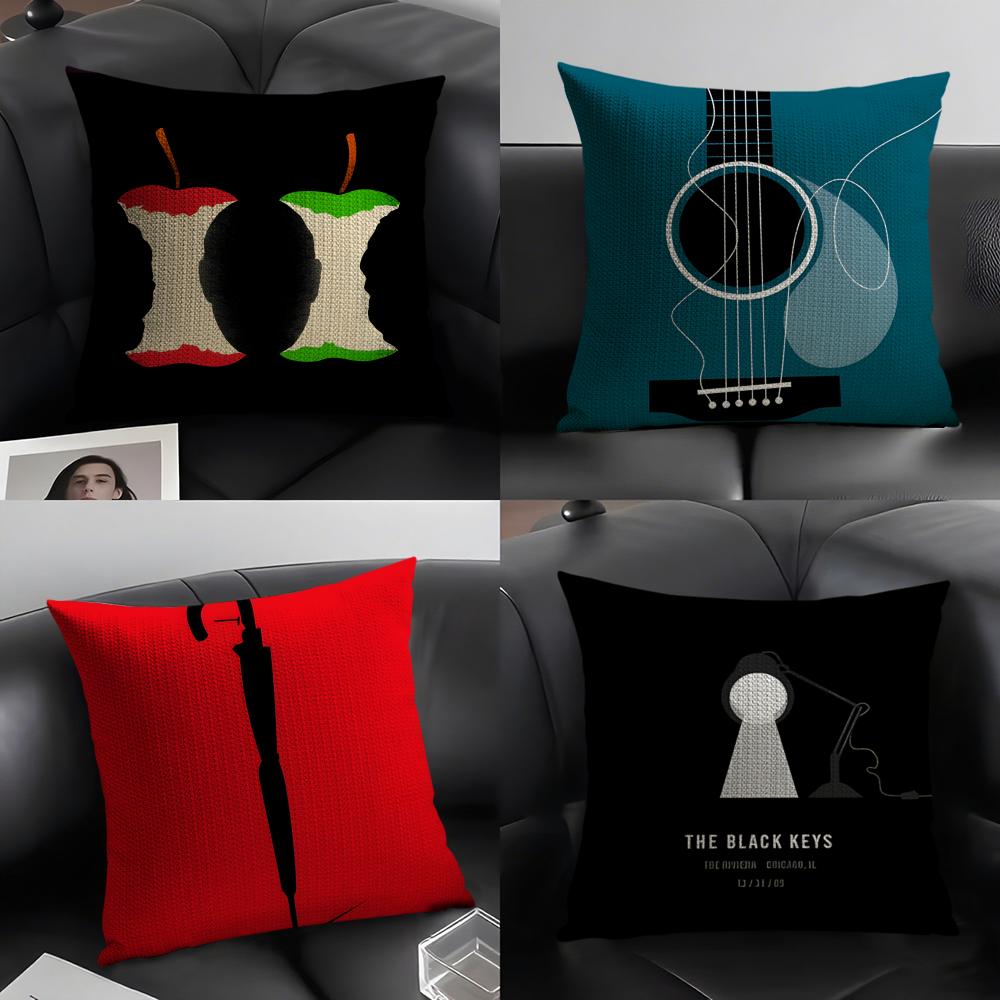2 Abstract Realistic Musical Note Pattern Pillow Case Home Living Room Decoration Linen Pillowcover Pillow Cases Cushion Cover
