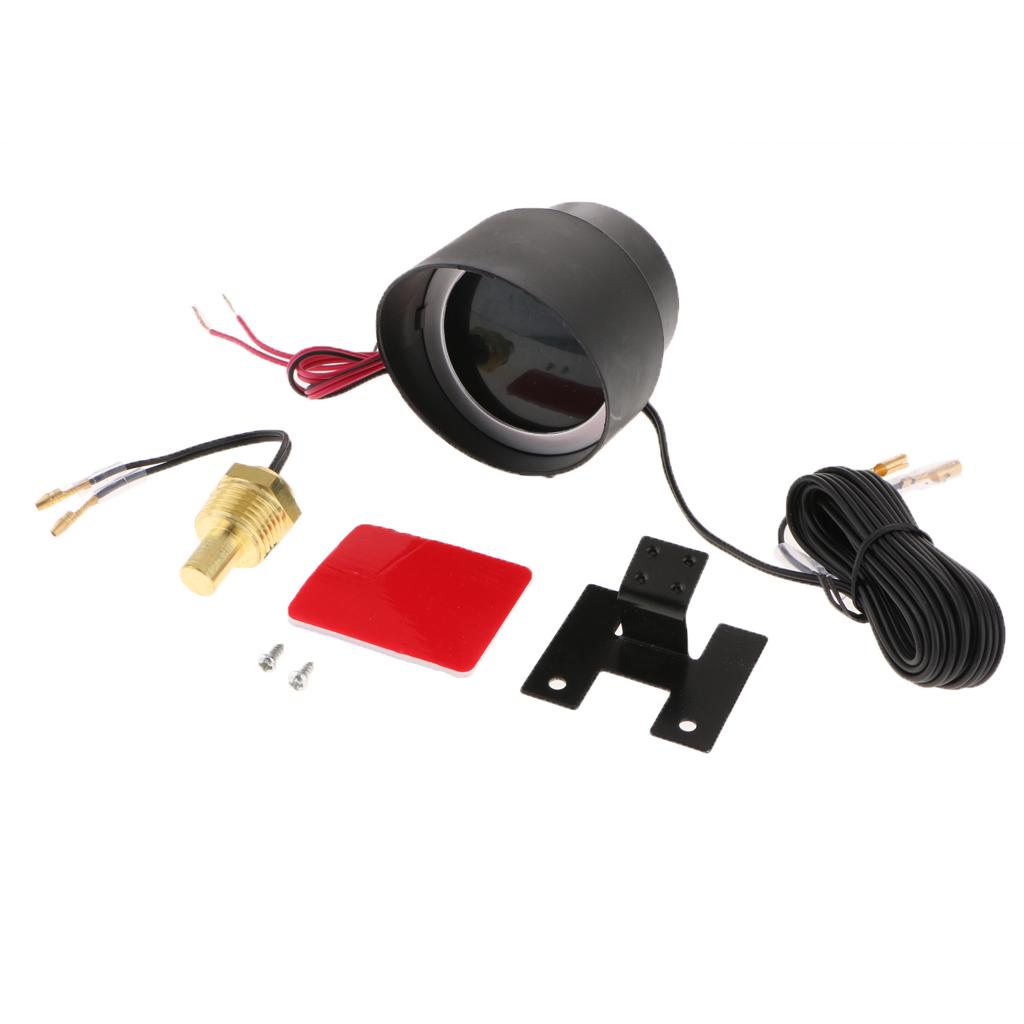 Auto Car Water Temp Gauge Voltmeter DC 12/24V For Car Temperature Sensor 10mm-21mm Universal for Car Vehicle Truck Digital Gauge