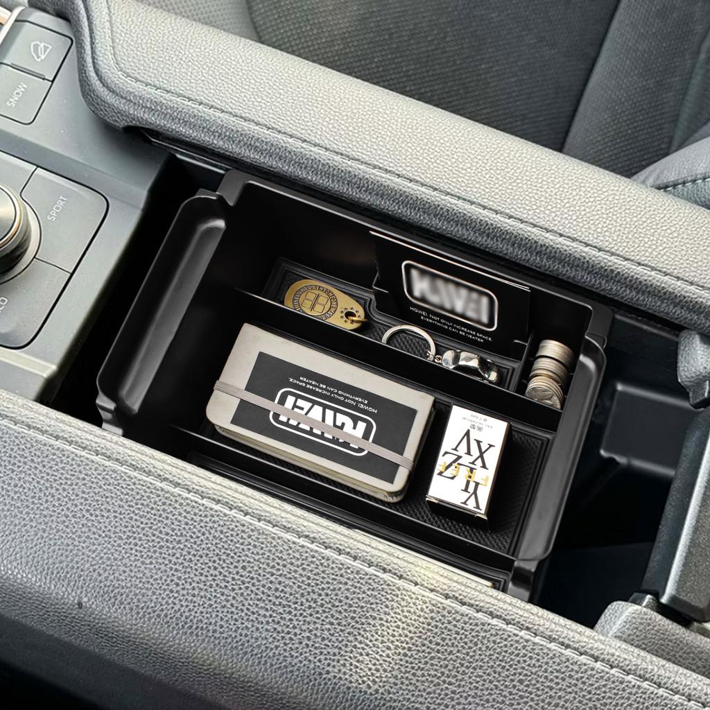 Center Console Organizer For 2025 Toyota Grand Highlander Armrest Box Storage Center Console Tray ABS Accessories Car Storage