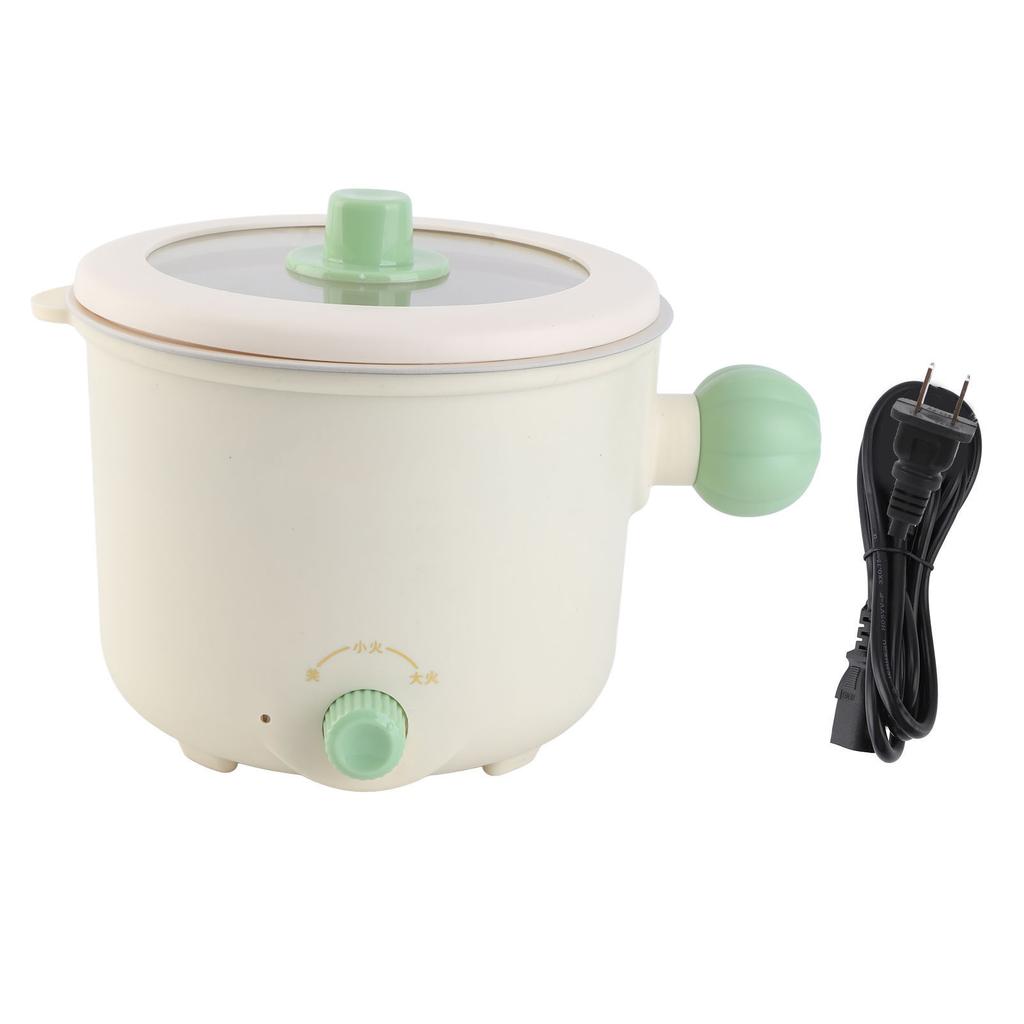 Electric Cooking Pot Multifunctional Non Stick Portable Mini Electric Hot Pot for Kitchen Dorm 1.8L