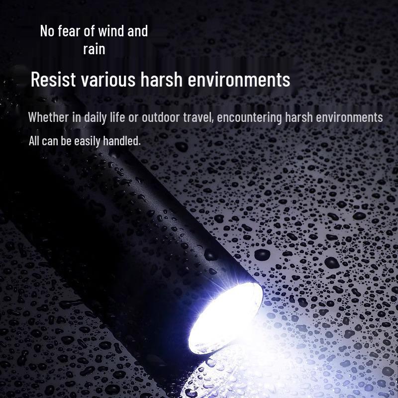 Portable USB Rechargeable LED Flashlight: Waterproof, Bright, and Long-Range for Outdoor Use