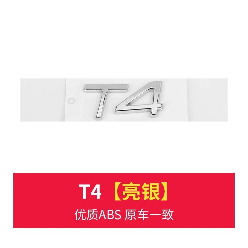 3D Chrome ABS Car Letters For Volvo XC60 XC90 S60 S80 S60L V40 V60 T5 T6 AWD Emblem Badge Logo Sticker Trunk Accessories