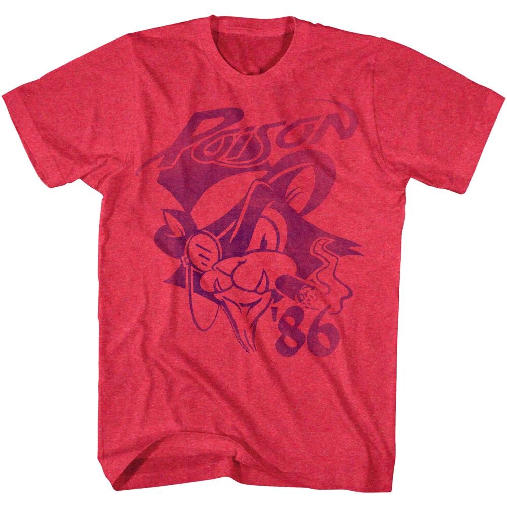 Look What the Cat Dragged In Poison Men s T Shirt US Tour 1986 Live Concert 4XL