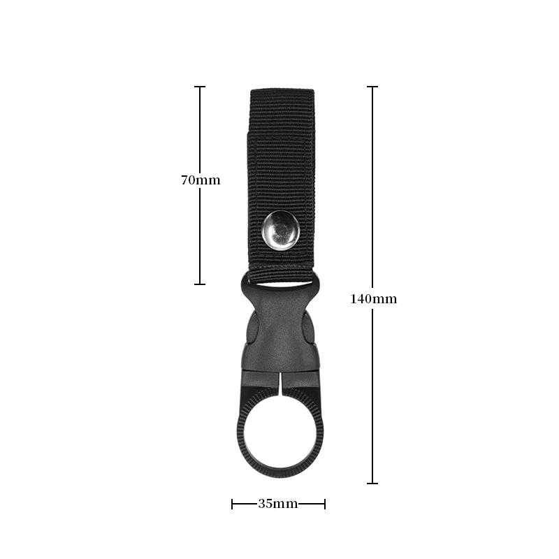 1 st Webbing Spänne Krok Vattenflaska Hållare Klämma Utomhus Nylon Klättring Karbinhake Bälte Ryggsäck Hängare För Utomhus