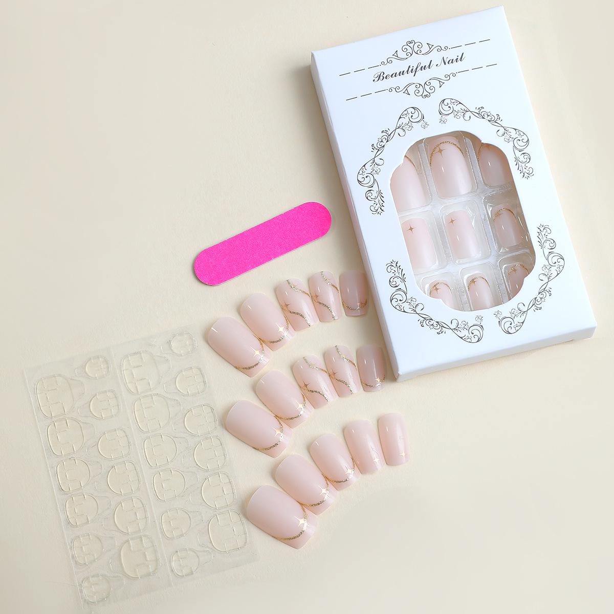 

Блестящие Роскошные Съемные Накладные Ногти - Новая Трансграничная Линия, Советы для Нейл-арта