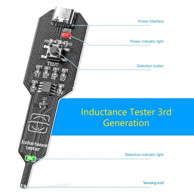 Fault Troubleshooting Tester for Phone Board Service Work, Handheld Inductance Repair Device for Daily Repair Use