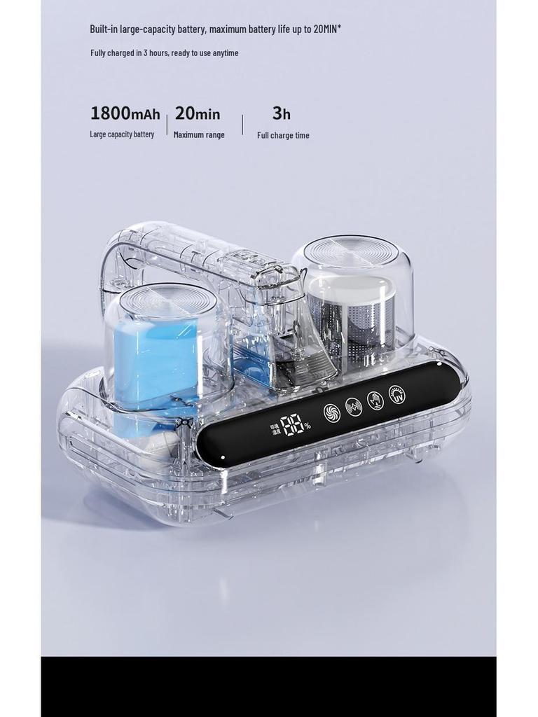 High-Suction Wireless UV Anti-Mite Vacuum Cleaner for Efficient Mite Removal and Sterilization