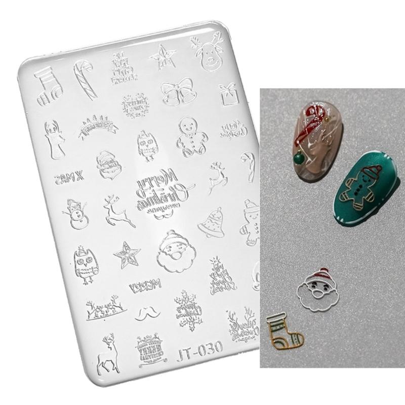Flower Nail Art Silicone Mold 3D Butterfly Embossing Gel Print Stencil Nail Carving Template Tool for DIY Nail Art Decors