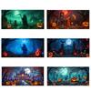 Halloween Garage Door Cover Multi-Purpose Garage Decorative Banner Wear Resist Scary Festive Hanging Flag for Party Decoration