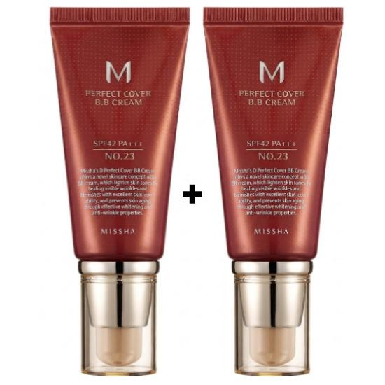 [MISSHA] M Perfect Cover BB Cream SPF42 PA+++ 50ml #21 Light Beige / #23 Natural Beige Flawless Coverage BB Cream