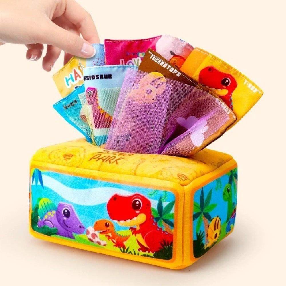 Pulling Game Baby Tissue Box Toy Education Montessori Children Cloth Toys  6-18 Month