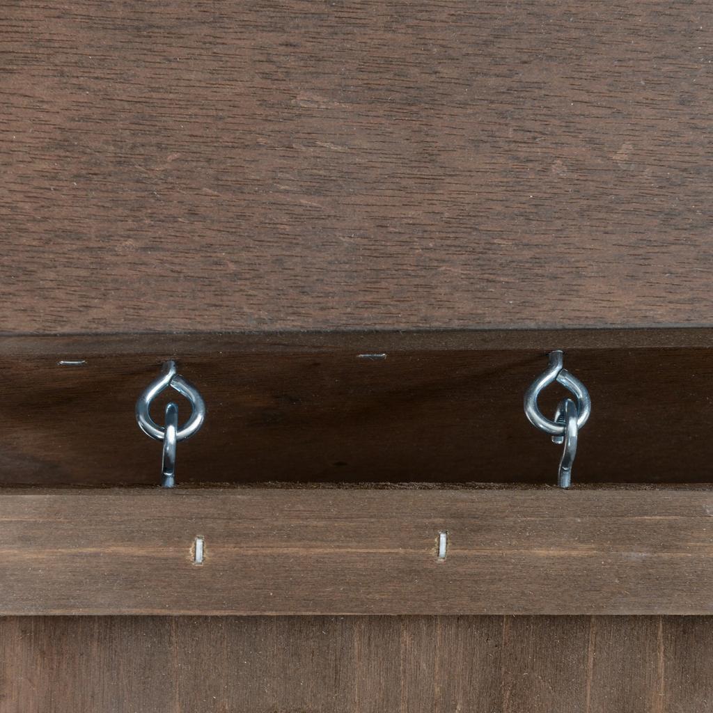 Conigliera in Legno con 4 Ruote, Casa per Conigli e Rampa, 90x53x59cm, Marrone