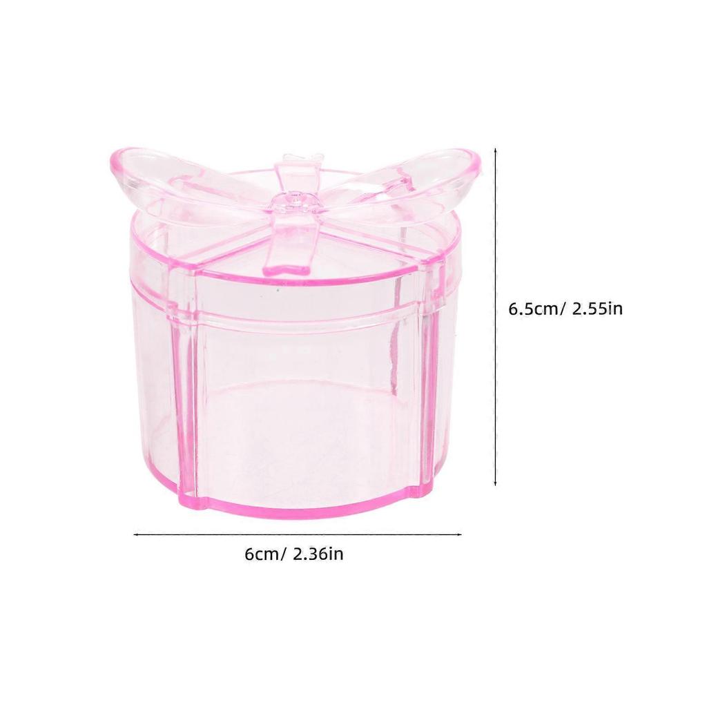 12Pcs Pink Wedding Favor Boxes Round Gift Box For Family And Friends Gift Wrapping For Valentine's Day