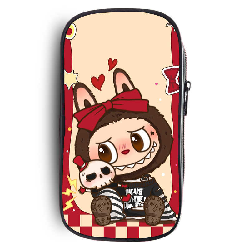2025 Labubu Primary And Secondary School Students Cartoon Diy Printing Fashion Storage Pencil Bag
