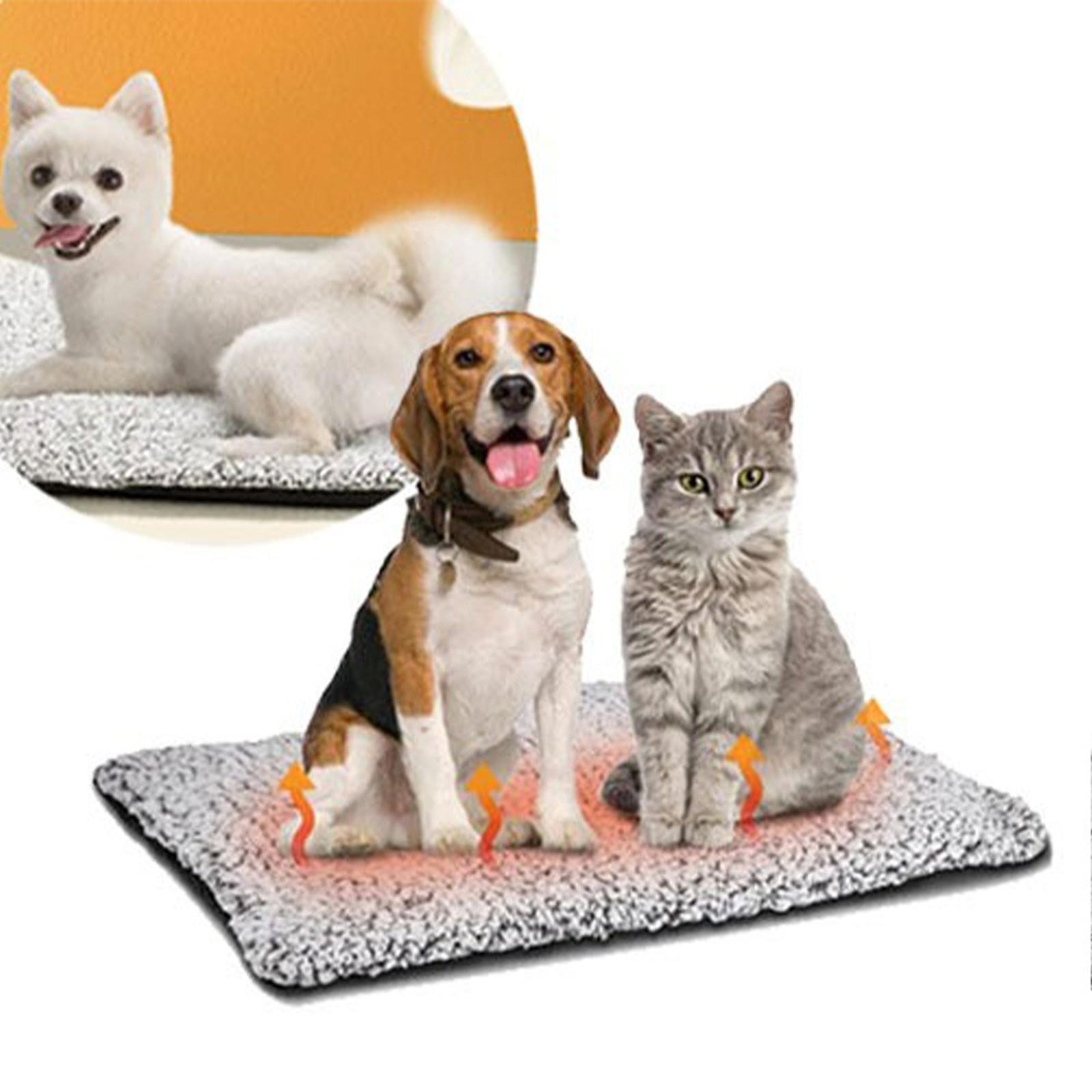 

Self Heating Pad for Pet Self Heating Mat Self-heating Pet Pad for Cats Dogs - Washable Super Soft for Small S