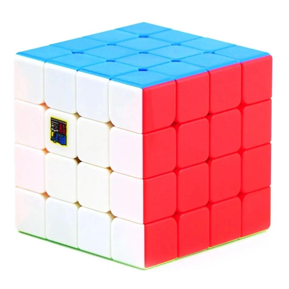 Activating Toys Black Moyu Meilong 4X4x4 Magic Speed Cube Stickerless/ Sticker 4X4 Professional Puzzle Cubes Educational Toys For Children