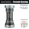 HASSNS Bike Bottom Bracket Ceramics Mtb BB68 Hollowtech Carriage Central Movement for Mountain Bike Crank Crankset Cycling Botto