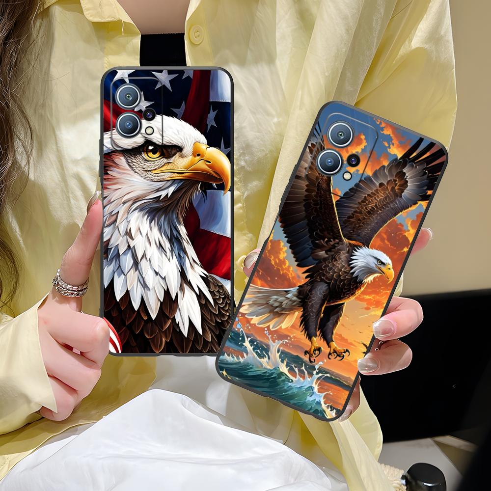 Bald Eagles Mobile Cell Phone Case for Huawei P60 P50 P40 P30 P20 P10 P9 P8 Pro Lite Plus Colour Printing Protective Pretty