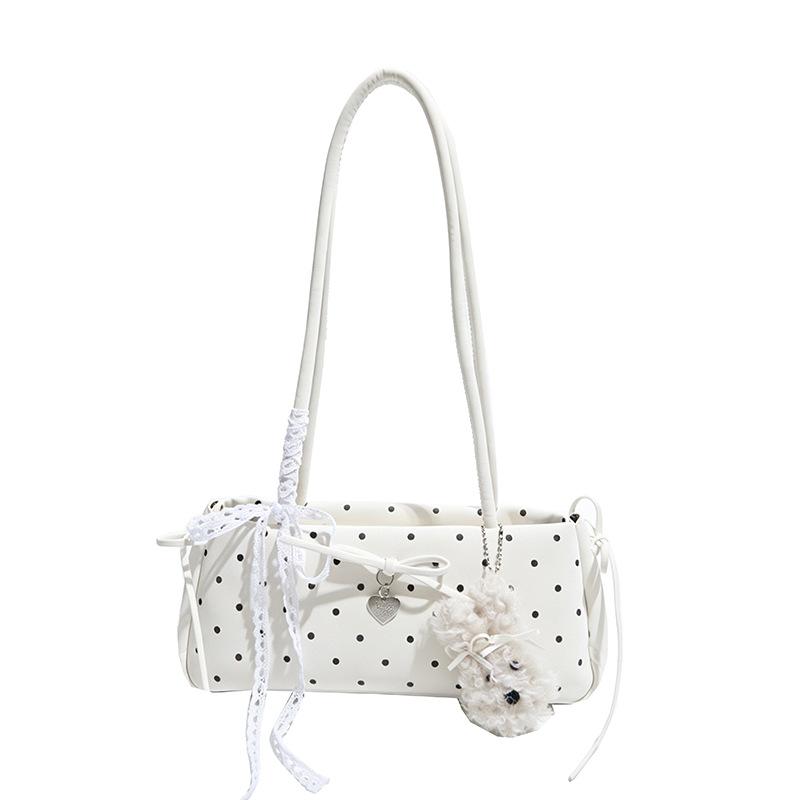 Fashionable Young Girl Style Bow Tie Bag with Shoulder Strap and Side Pocket Bag