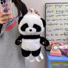 Bear Panda Brown Plush Toy Backpack Animal Bag With Adjustable Shoulder Straps