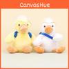 Adorable Yellow Duck Plush Toy Keychain Cute Short Plush Duckie Stuffed Animal