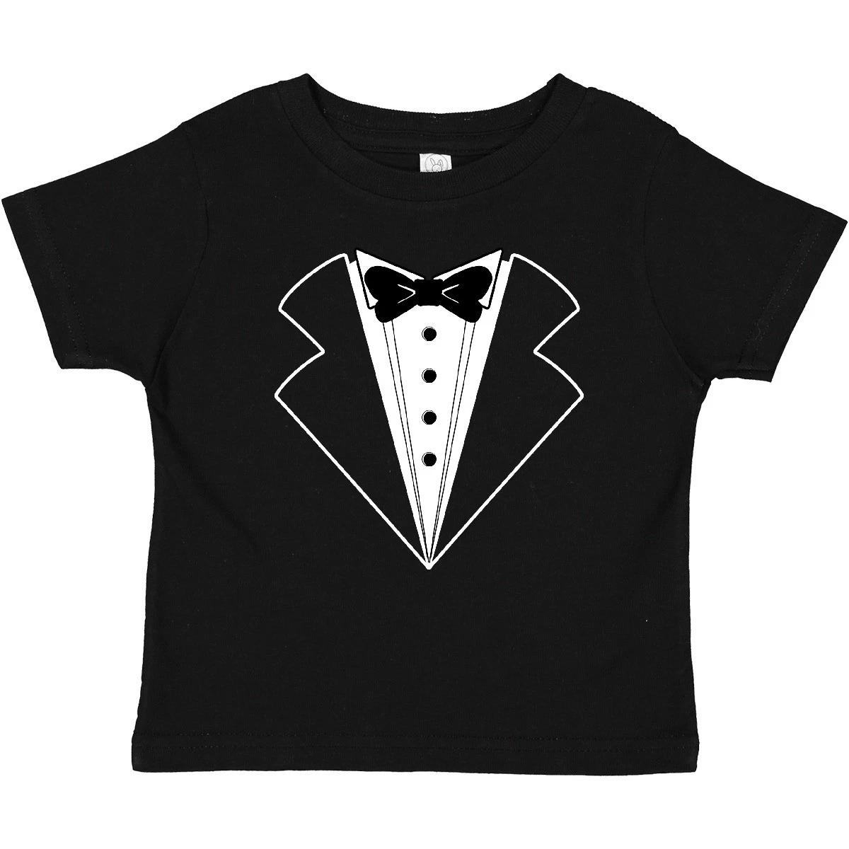 Inktastic Tuxedo With Bow Tie Baby T-Shirt Wedding Ring Bearer U Tux Formal Prom 150