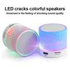 Bluetooth Speaker Mini Wireless Loudspeaker Flash LED TF Card USB Subwoofer Portable MP3 Music Sound Column for PC Mobile Phone