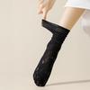 Women's Ruffle Socks Casual Mesh Lace Crew Socks Summer Ultra Thin Frilly Ankle Socks Soft Breathable Knit Socks
