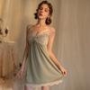 Sex Underwear Sexy V-neck Summer Thin Lace Perspective Advanced Sense Suspender Nightdress