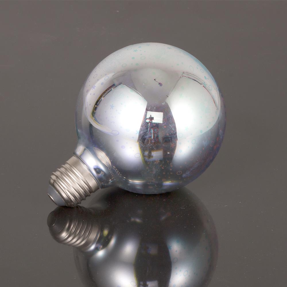 Seven-Color LED 3D Fireworks Bulb with E27 Base - Dazzling Decorative Light Source