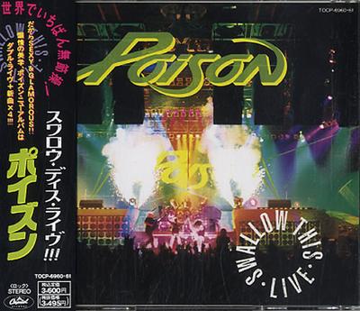 CD POISON - Swallow This Live TOCP696061 Capitol Records 1991 Japan Rock Used