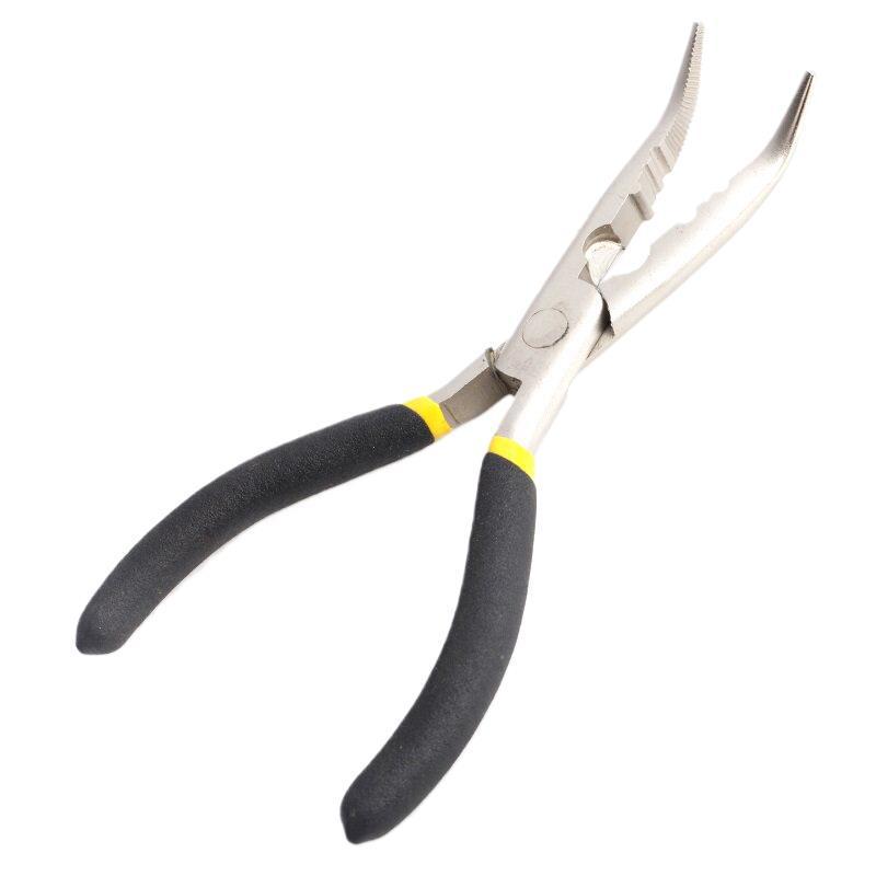 Bent-Nose Hook Remover & Fish Gripper: High-Carbon Steel Multi-functional Fishing Pliers