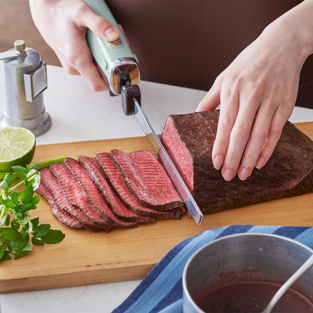 [Toffy] K-EK1 Elektrický multifunkční nůž světle modrý – Nůž