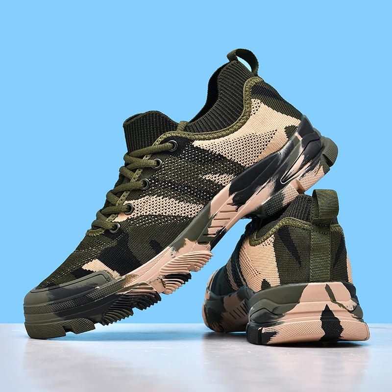 Men's Shoes Camouflage Sports Shoe Breathable Anti Slip Outdoor Hiking Shoes Green Summer 2025 Designer Shoes Train Elegant