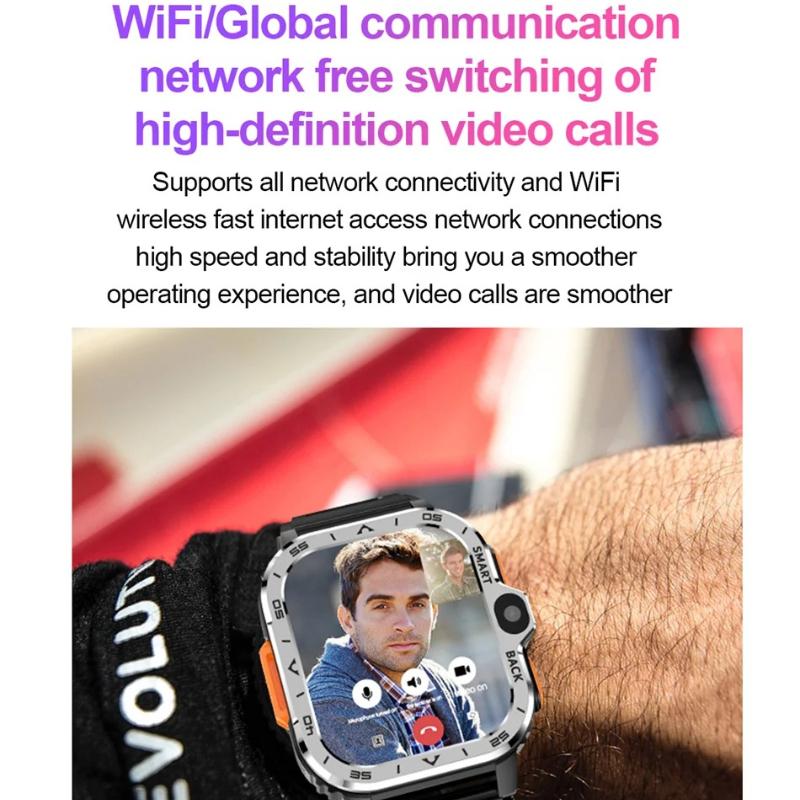 2026 New 4G Network Smart Watch Support SIM Card Google GPS NFC HD Dual Camera Android Smartwatch WIFI Wireless Fast Internet Access