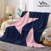 Coperta in Flanella a Stelle Rosa e Blu Navy Calda Morbida Halloween Natale Divano Caldo Accogliente Decorazione Decorativa Regalo per Tutte le Stagioni