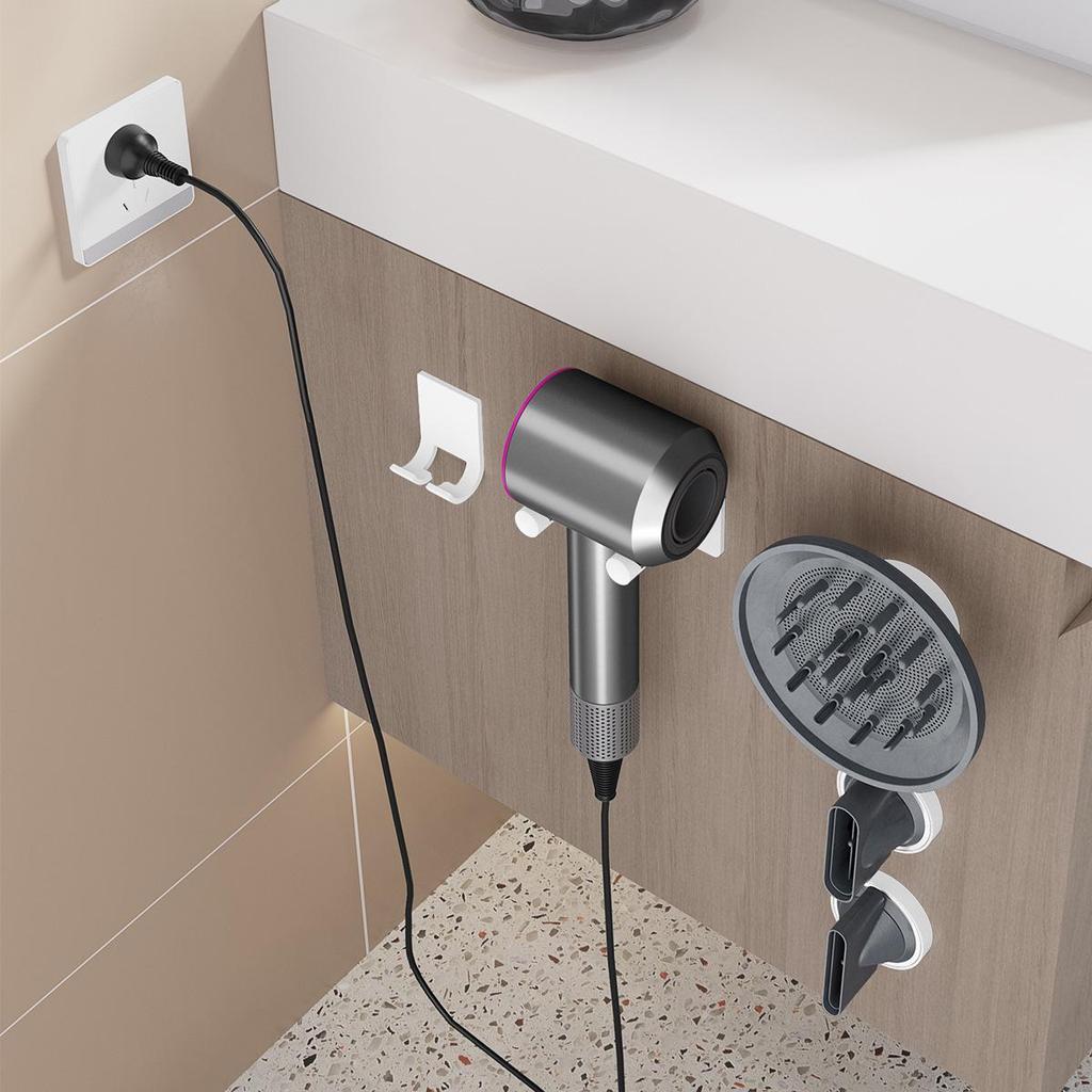 Dyson Wall-Mounted Magnetic Hair Dryer Holder & Storage Rack
